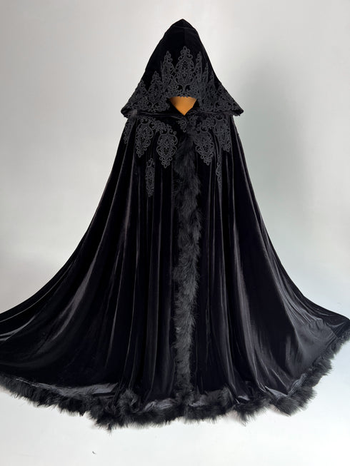 Cape black feathers